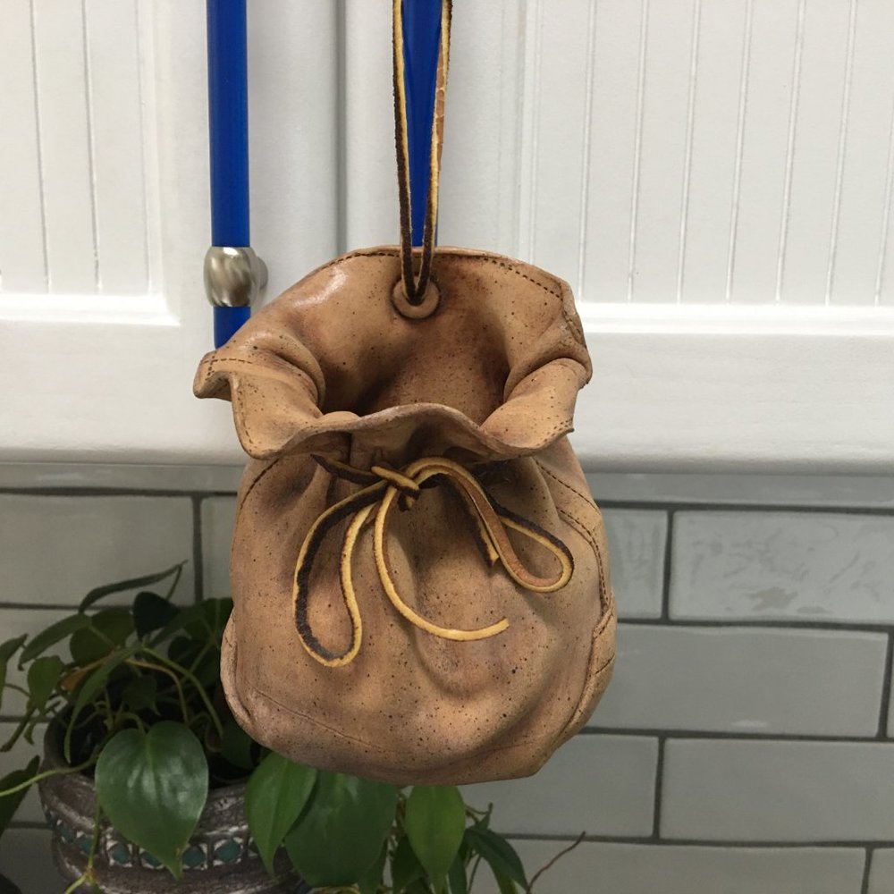 Artisan Made Hanging Bag Planter - Picture 2 of 5